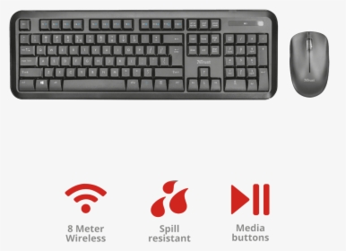 Nova Wireless Keyboard With Mouse - Zebronic Wireless Keyboard And Mouse Combo, HD Png Download, Free Download