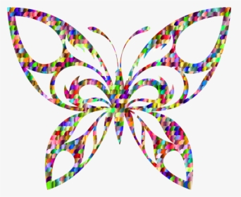 Butterfly,symmetry,wing - Transparent Silhouette Butterfly, HD Png Download, Free Download