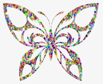 Butterfly,symmetry,wing - Gold And Pink Butterfly, HD Png Download, Free Download