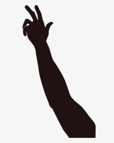 Hand Reach Silhouette Free Photo - Hand Reaching Silhouette Transparent, HD Png Download, Free Download