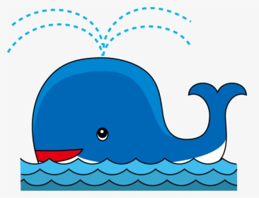 Baby Whale Clip Art Free - Clip Art Blue Whale, HD Png Download, Free Download