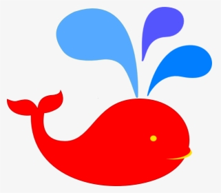 Red Whale Clipart Png, Transparent Png, Free Download