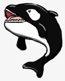 Dolphin Cetacea Drawing Cartoon Killer Whale - Killer Whale Clipart Mouth Open, HD Png Download, Free Download