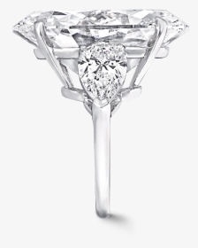 Shank View Of A Graff High Jewellery D Flawless Oval - Engagement Ring, HD Png Download, Free Download