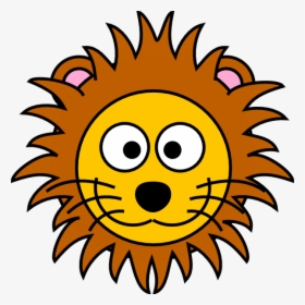 Baby Lion Face Clipart - Lion Clip Art Head, HD Png Download, Free Download