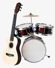 #drums #drumset #guitar #music #instrument #band - Guitarra Acustica Con Bateria, HD Png Download, Free Download