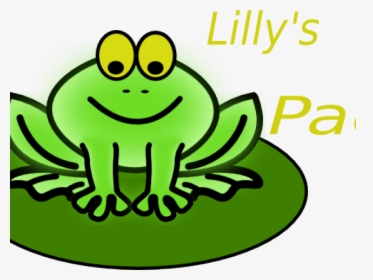 Lily Pad Cartoon - Frog Black And White, HD Png Download, Free Download