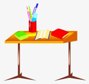 Supplies Classroom - School Supplies On Desk Clipart, HD Png Download, Free Download