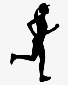 Woman, Girl Running, Silhouette, Sprinter, Active - Runner Silhouette, HD Png Download, Free Download