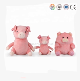 Funny Plush Valentine Gift Pink Pig - Stuffed Toy, HD Png Download, Free Download