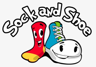 Shoe Clipart Shoe Sock - Shoes And Socks Drawing, HD Png Download, Free Download