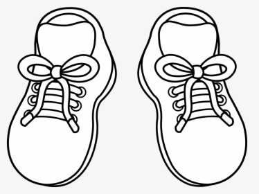 Running Shoes Clipart Png - Shoes Black And White Clipart, Transparent Png, Free Download