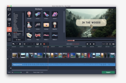 Movavi Video Editor - Program For Youtube Videos, HD Png Download, Free Download
