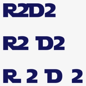 R2d2 In Star Wars Font, HD Png Download, Free Download