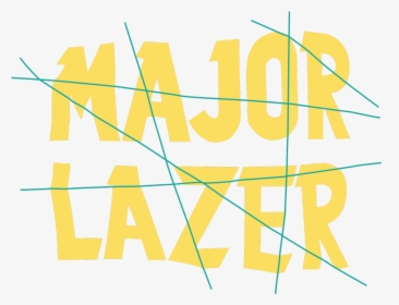 Vectored Type Representing Crumpled Paper - Major Lazer, HD Png Download, Free Download