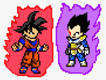 Dragon Ball Z Characters In Pixels , Transparent Cartoons - Dragon Ball Z Pixel, HD Png Download, Free Download