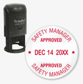 Safety Manager Approved Date Qc Self Inking Stamp - Qc Stamp, HD Png Download, Free Download
