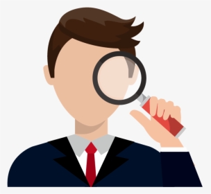 Man With A Magnifying Glass Clipart, HD Png Download, Free Download
