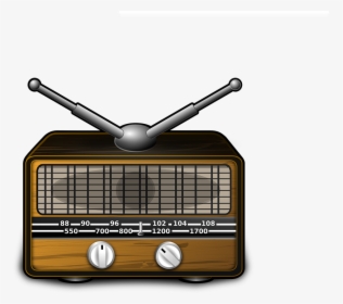 Radio, Tuner, Receiver, Antenna, Media, Communication - Old Fashioned Radio Clipart, HD Png Download, Free Download