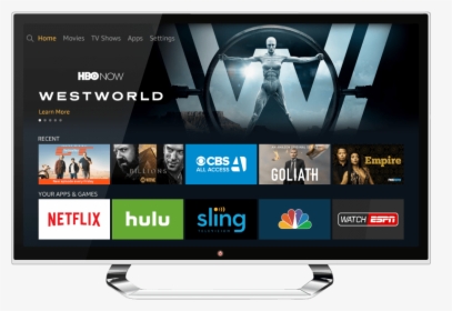 Amazon Fire Tv’s Home Screen - Amazon Tv Home Screen, HD Png Download, Free Download