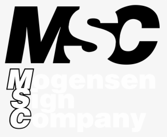 Msc Logo Black And White - Msc, HD Png Download, Free Download