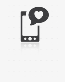 Png/iconset Social Media 01 Smartphone Heart - Smart Phone Social Media Icon Png, Transparent Png, Free Download