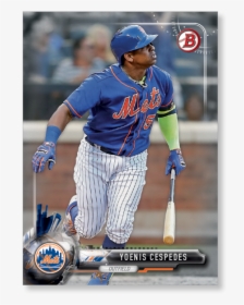 Yoenis Cespedes 2017 Bowman Baseball Veterans And Rookies - Logos And Uniforms Of The New York Mets, HD Png Download, Free Download