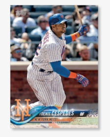 2018 Topps Series 1 Baseball Yoenis Cespedes Base Poster - Mlb Baseball Cards 2018, HD Png Download, Free Download