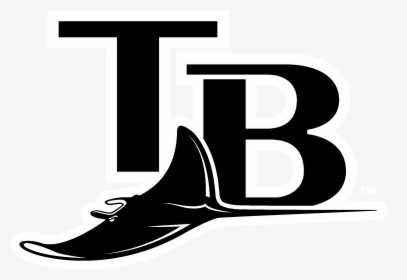 Bay Png Black And White - Tampa Bay Rays, Transparent Png, Free Download