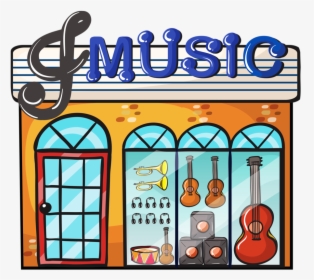 Cute Little Houses, Cute House, House Clipart, - Music Store Clipart, HD Png Download, Free Download