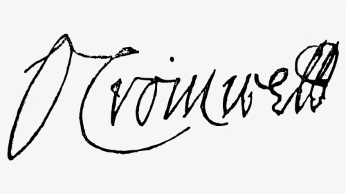 Signature Of Oliver Cromwell - Calligraphy, HD Png Download, Free Download