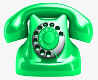 Green Telephone No Background Image - Transparent Background Telephone Clipart, HD Png Download, Free Download