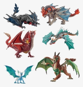 Stone Figures, Dragons, Isolated, Stone Figure - Schleich All Dragons, HD Png Download, Free Download
