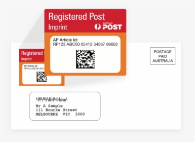 Registered Mail Australia Post, HD Png Download, Free Download