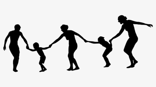 Silhouette Holding Hands Clip Art - Silhouette Holding Hands Png, Transparent Png, Free Download