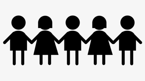 Child Computer Icons Family Toddler - Silhouette Children Holding Hands, HD Png Download, Free Download