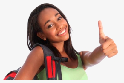 Black Children Png - Girl Giving Thumbs Up, Transparent Png, Free Download