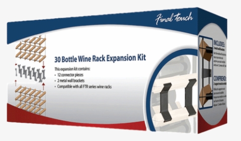 30 Bottle Wine Rack Extension Kit - Banner, HD Png Download, Free Download
