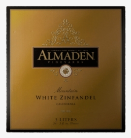 Almaden White Zinfandel - Almaden Box Wine, HD Png Download, Free Download