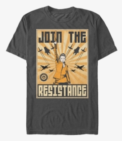 Join The Resistance Star Wars The Last Jedi T-shirt - Active Shirt, HD Png Download, Free Download