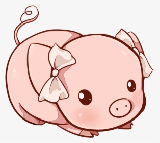 #pig #piggy #pink #cute #baby #freetoedit - Cute Pig Drawing, HD Png Download, Free Download