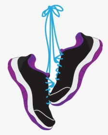 Track Shoe Clipart Making The Web Com Elegant Clip - Running Shoes Hanging By Shoe Laces, HD Png Download, Free Download