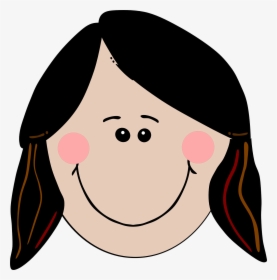 Girl Happy Smiling - Smiling Girl Face Clipart, HD Png Download, Free Download