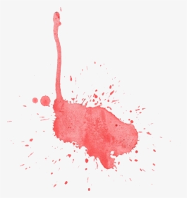 Transparent Spill Png - Red Splatter Watercolor, Png Download, Free Download
