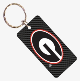 University Of Georgia Bulldogs Carbon Fiber Key Chain - Keychain, HD Png Download, Free Download
