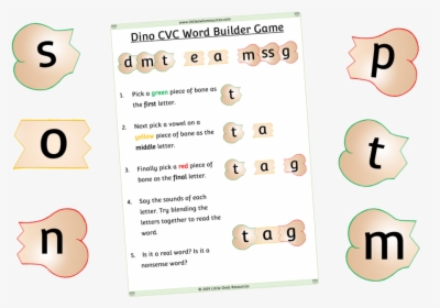 Phase 2 Dino Word Builder Cover, HD Png Download, Free Download