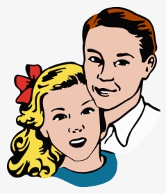 Young Couple Clip Arts - Vintage Couple Black And White Clip Art, HD Png Download, Free Download