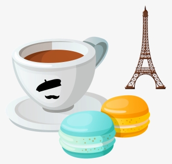 French Coffee, Macarons, Macaroons, Dessert, Sweets - Café Frances, HD Png Download, Free Download