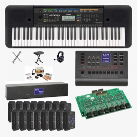 Yamaha Lc4 - Yamaha Keyboard With Stand Headphones, HD Png Download, Free Download