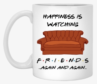 Happiness Is Watching Tv Shows Friends Mugs - Beer Stein, HD Png Download, Free Download